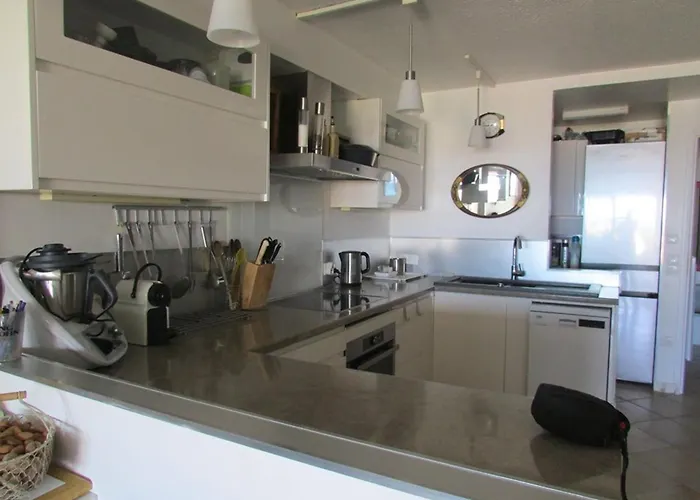 T3 Spacieux Face Mer, Climatise, Pour 4-6 Pers Avec Parking - Fr-1-803-3 르 라방두